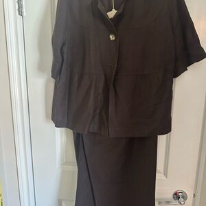Carmen’s Casual Collection Brown Women's Pants Suit